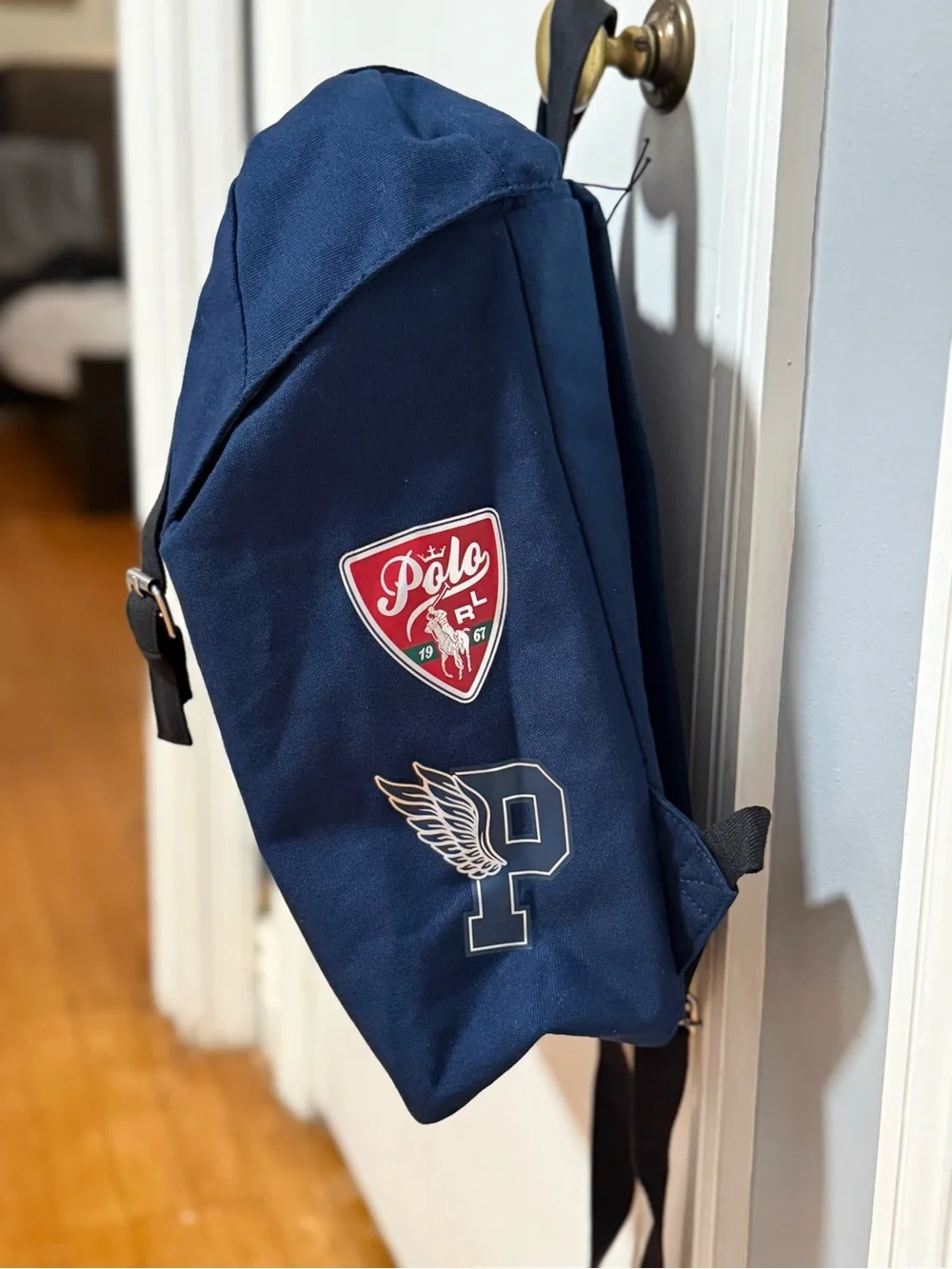 Navy Blue Ralph Lauren Fragrances Drawstring Backpack (NWOT) - Picture 4 of 13